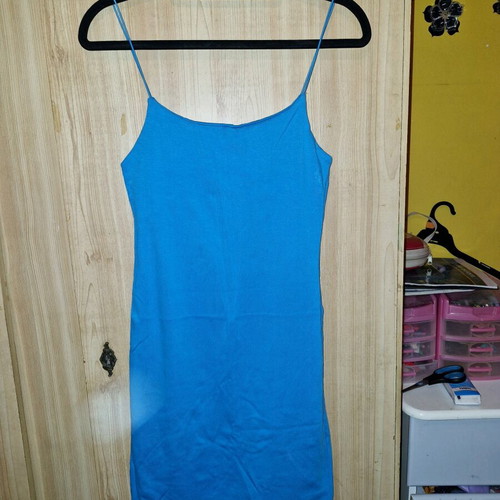 Zara dress turquoise ruffled new size L