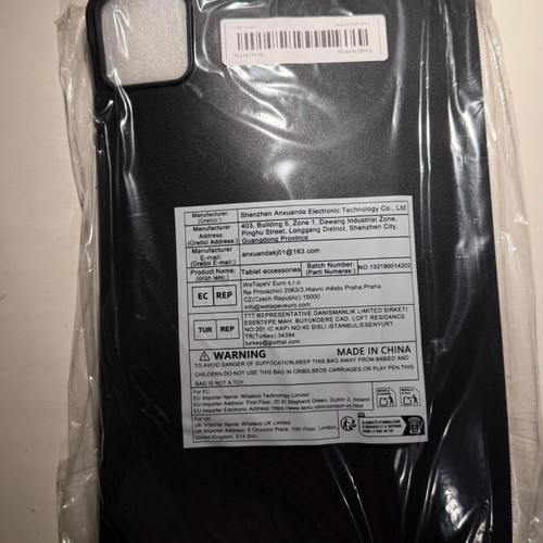 Tablet case for Xiaomi Pad 5 and Pad 5 Pro new, black