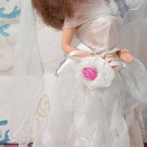 Vintage Beauty and the Beast Belle Wedding doll used