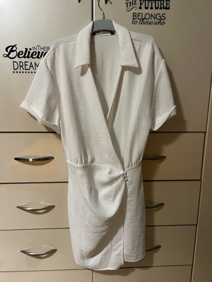 Zara mini dress new, white, size S
