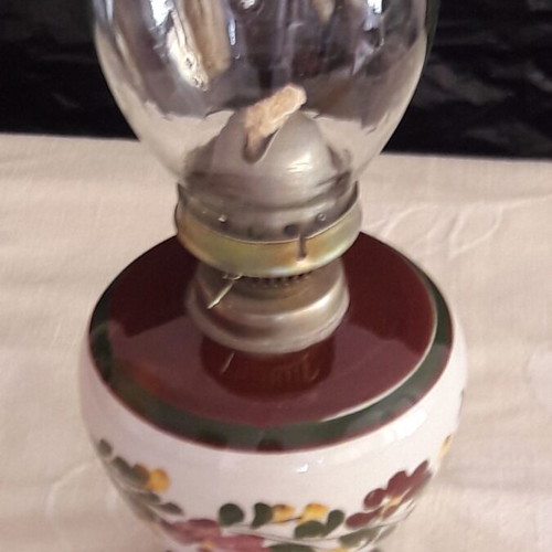 Vintage ceramic oil lamp like new