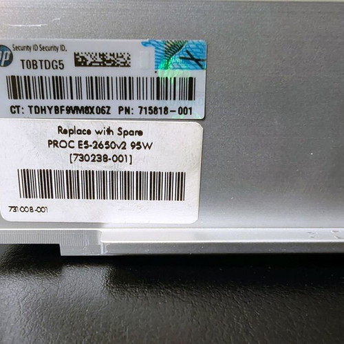 HPE 715818-001 DL380P Gen8 cooler used