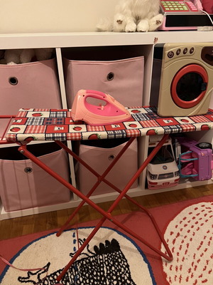Children's Ironing Board with Iron and Washing Machine Toys used, lights and sounds