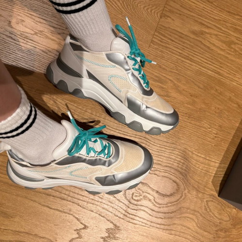Hogan Hyperactive sneakers like new, white and turquoise, size 41