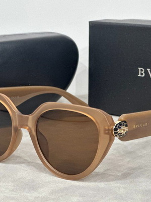 Bvlgari Sunglasses New Brown Acetate With Snake Detail