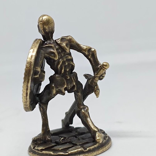 Bronze Skeleton Warrior Miniature like new