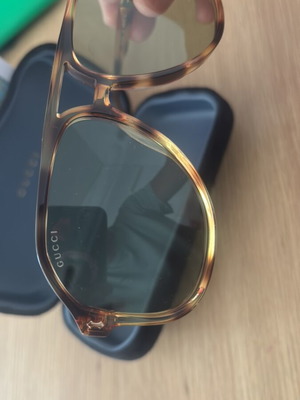 Gucci women's sunglasses, gold color