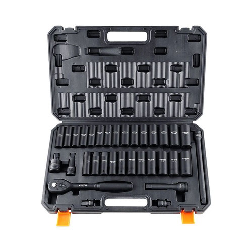 Vevor 1/2" Drive Socket Set 33 Pieces New, SAE & Metric