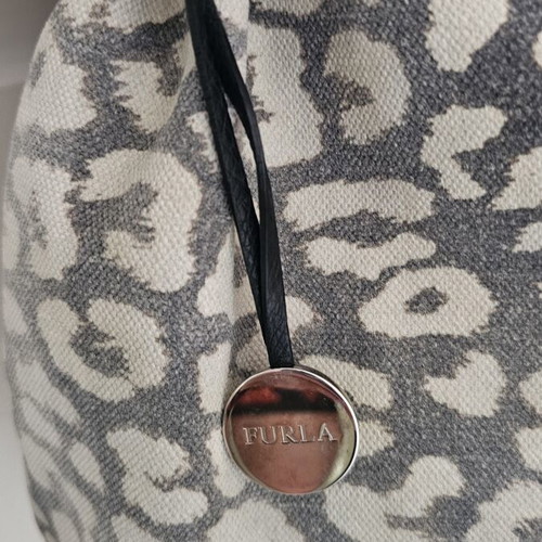 Furla shoulder bag, grey and beige