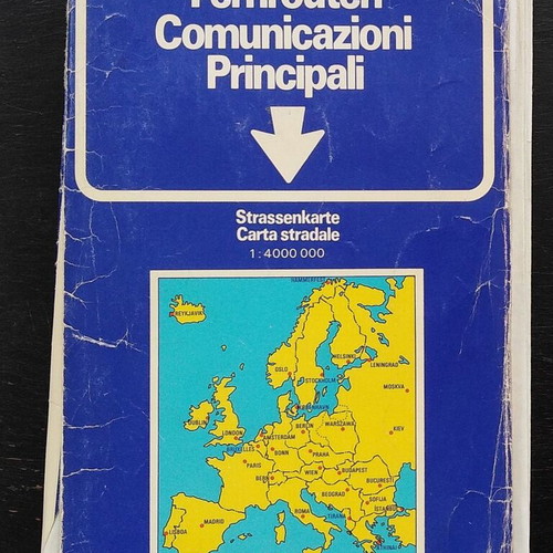 Europe road map used Kümmerly & Frey