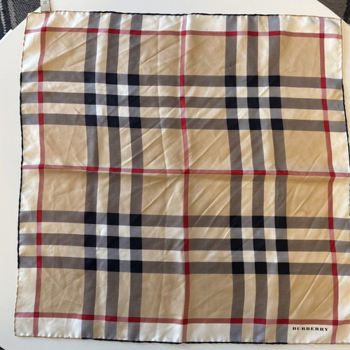 Burberry 100% silk women's scarf, beige, vintage