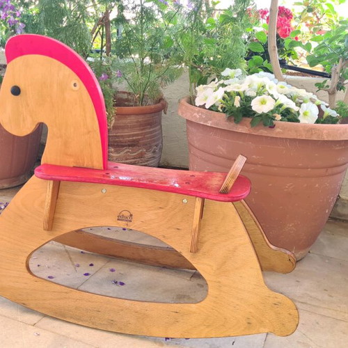 Hape rocking horse used, needs handle