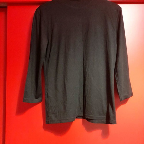 H&M black turtleneck blouse like new size M