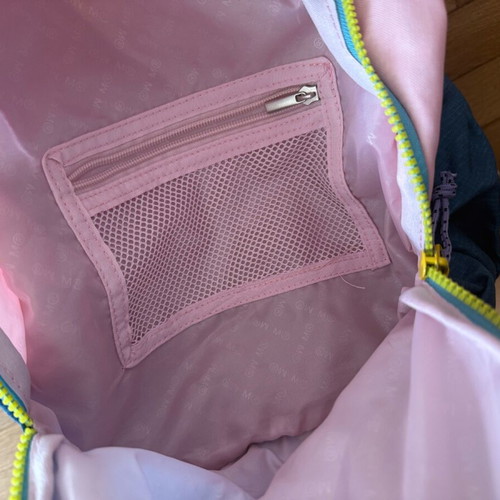 Children's school backpack used with multiple compartments and supportive back