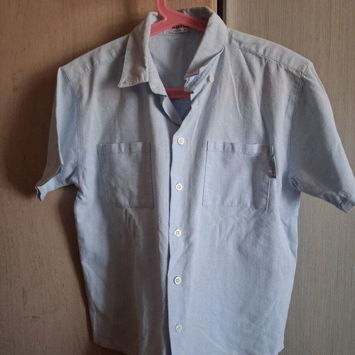 Marasil boys' dress shirt like new, size 8, light blue
