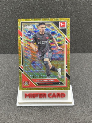 2025-26 Topps Chrome Bundesliga Claudio Echeverri RC Gold Wave #68 Leverkusen like new