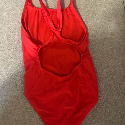 Adidas swimsuit for girl 9-10 years like new, red