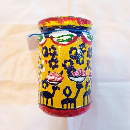Handmade Colorful Summer Glass Vase Ioanart new