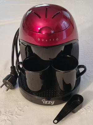 Izzy Duetto compact καφετιέρα φίλτρου σε spicy red, 450W