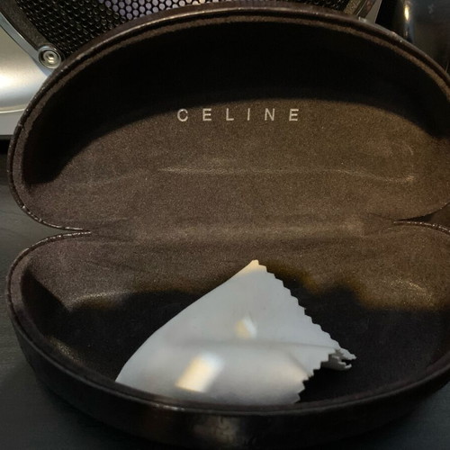 Celine sunglasses with brown case, like new, minimal luxury