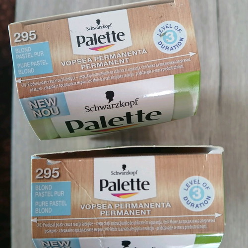 Palette hair dye blonde depending on base new