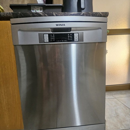 Winia WDW-MQ1214S freestanding dishwasher, 12 place settings, stainless steel