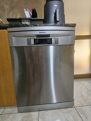 Winia WDW-MQ1214S freestanding dishwasher, 12 place settings, stainless steel