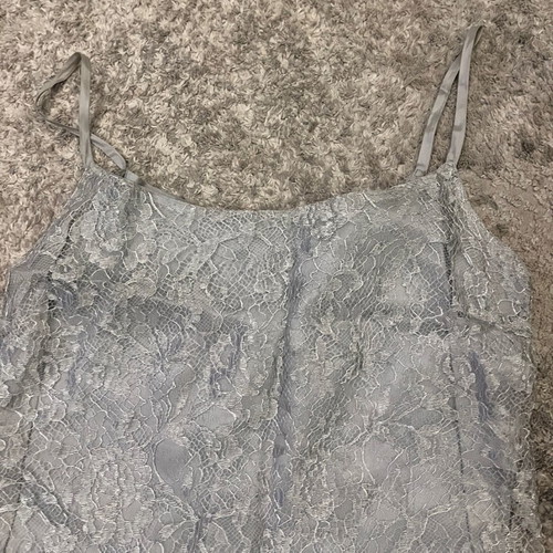 Sylvie Paris Vintage Silver Lace Dress XS like new