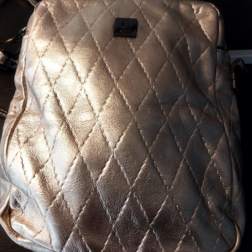 KEM crossbody bag metallic gold quilted