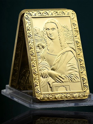Mona Lisa & Vitruvian Man collectible bar new