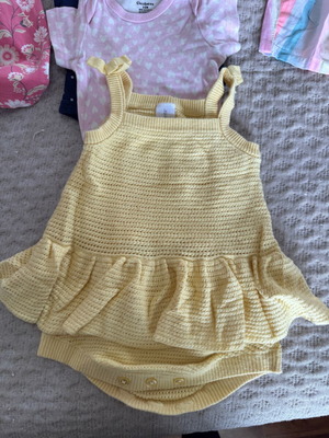 Baby girl summer clothes used, 3 and 3-6 months, 15+ pieces
