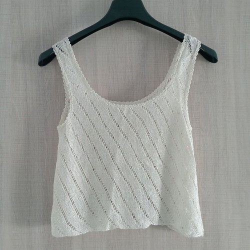 Knit top like new, white, one size