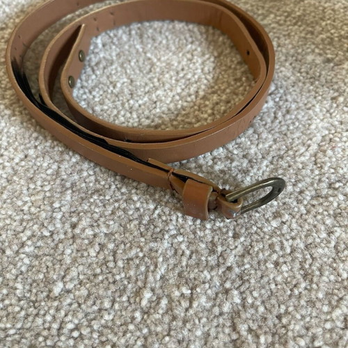 Women's thin belt used, beige, adjustable