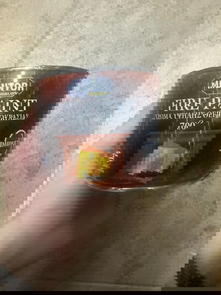Χρώμα Υψηλής Θερμοκρασίας 700C 0.375lt Μαυρο