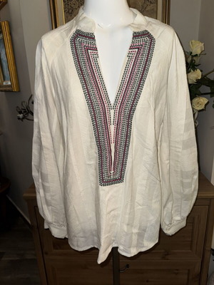 Zeus+Dione blouse like new, beige, size L