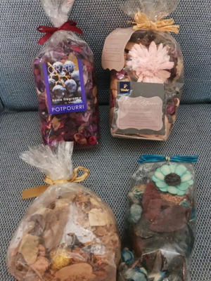 Various potpourri new, 4 packs for decoration and crafts