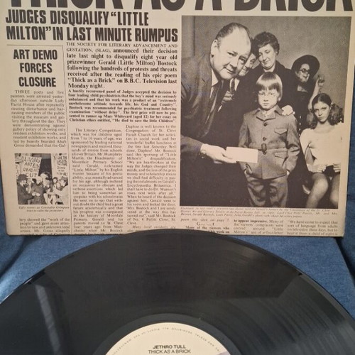 Jethro Tull Thick As A Brick vinyl like new