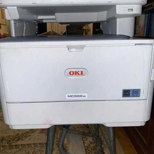 OKI MC562W printer scanner with 3 extra toners, needs LED head unit replacement