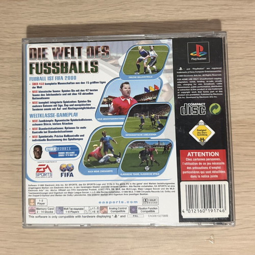FIFA 2000 PlayStation 1 game used, German version