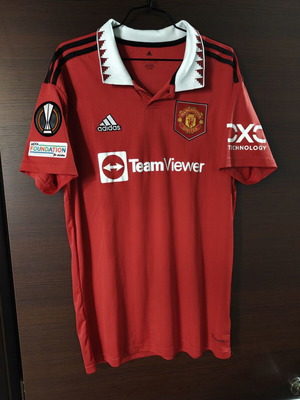 Adidas Manchester United 2022-23 εντός έδρας φανέλα Cristiano Ronaldo, νούμερο M