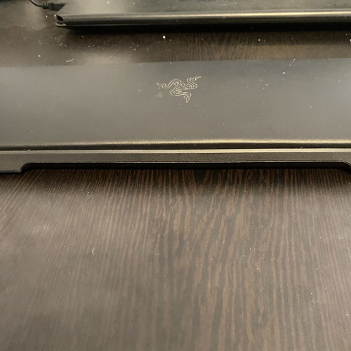 Razer Leatherette Wrist Rest used with memory foam ergonomic support
