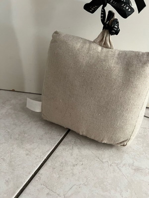Door stopper linen with heart like new