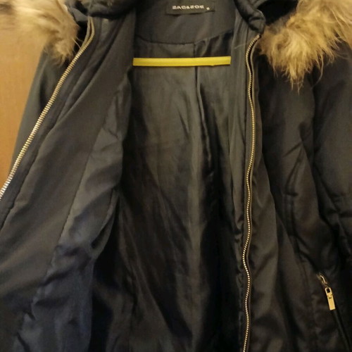 Zac&Zoe blue jacket like new, size 38/M, waterproof with fur