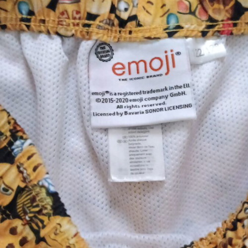 Emoji swimwear like new, yellow, sizes 122 cm and 128 cm