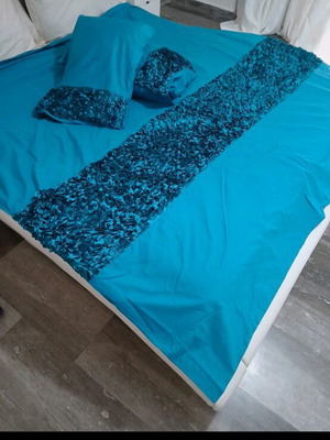 Asda duvet cover with two pillows new, 2×220