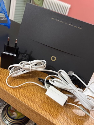 Vodafone H 300s modem router με φίλτρο διαχωριστή και καλώδια