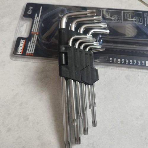 Torx L-Shaped Key Set 9 Pieces New