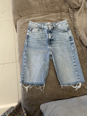 Zara denim bermuda shorts, blue, size S