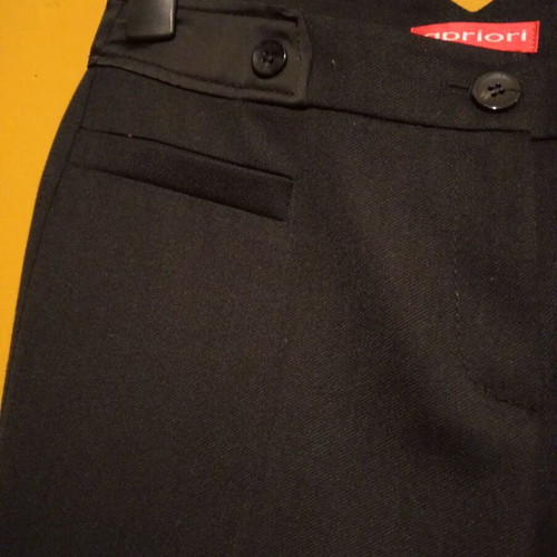Apriori black high-waisted pants with straight legs new, size GB/12