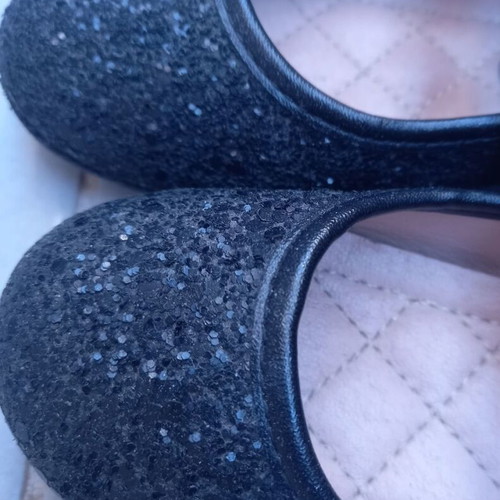 Ballerinas girl size 27 like new with sparkling crystals black